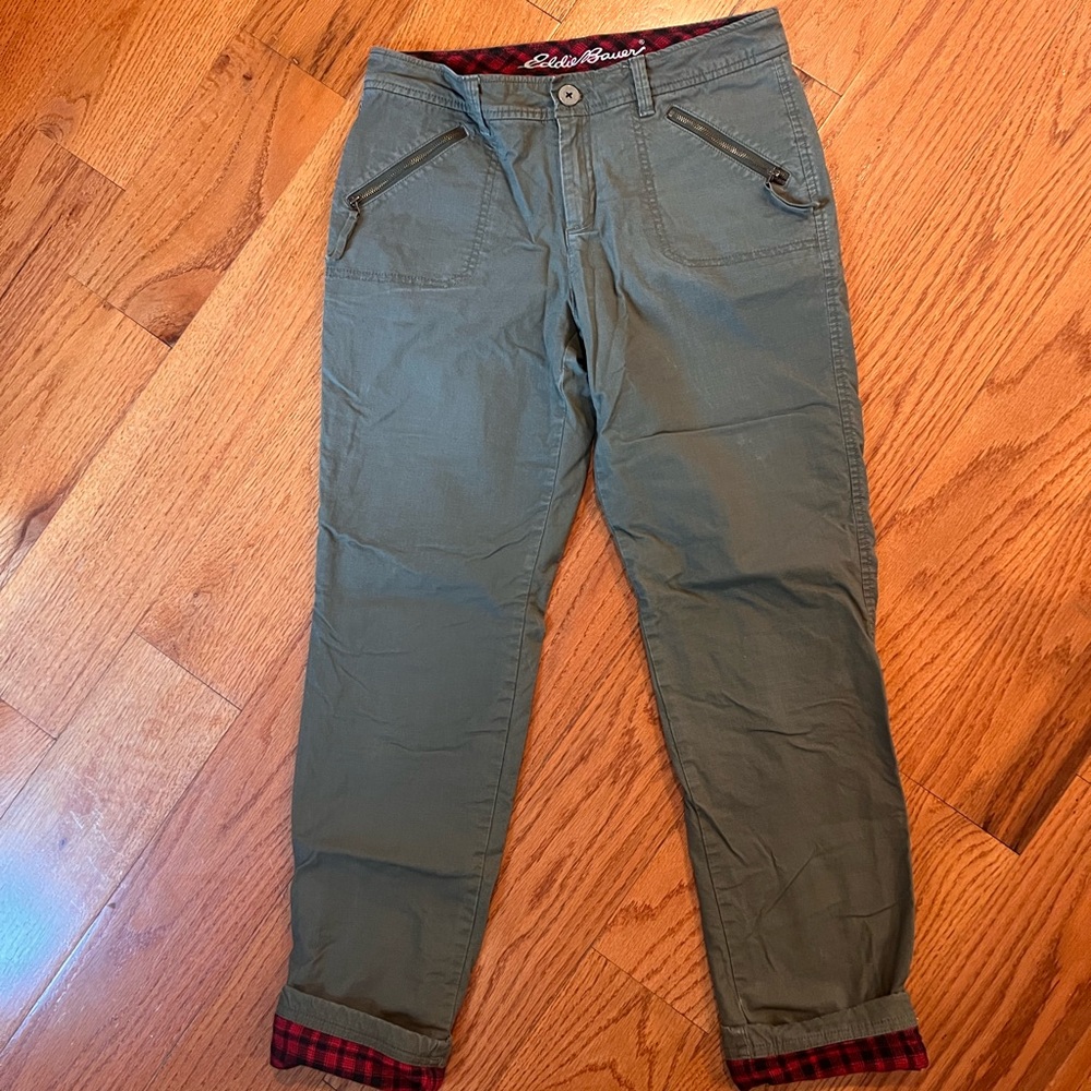 Flannel lined Eddie Bauer hiking pants